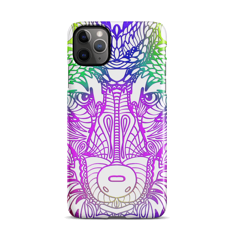Wolf Head Purplish Mandala Phone Case product image (4)