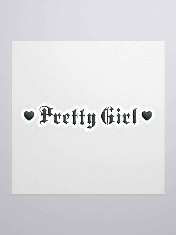 Pretty Girl Black Heart Sticker product image (1)