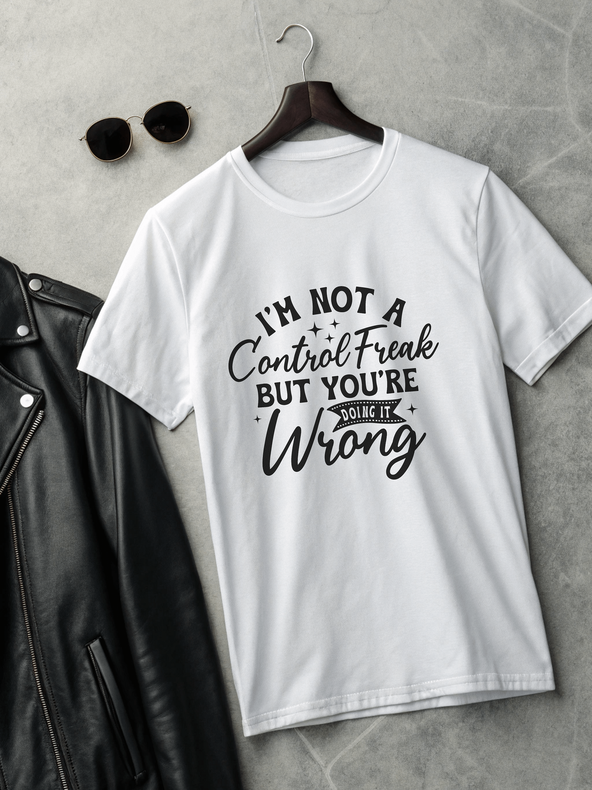 Im Not A Control Freak But Youre Doing It Wrong Women White T-Shirt product image (2)