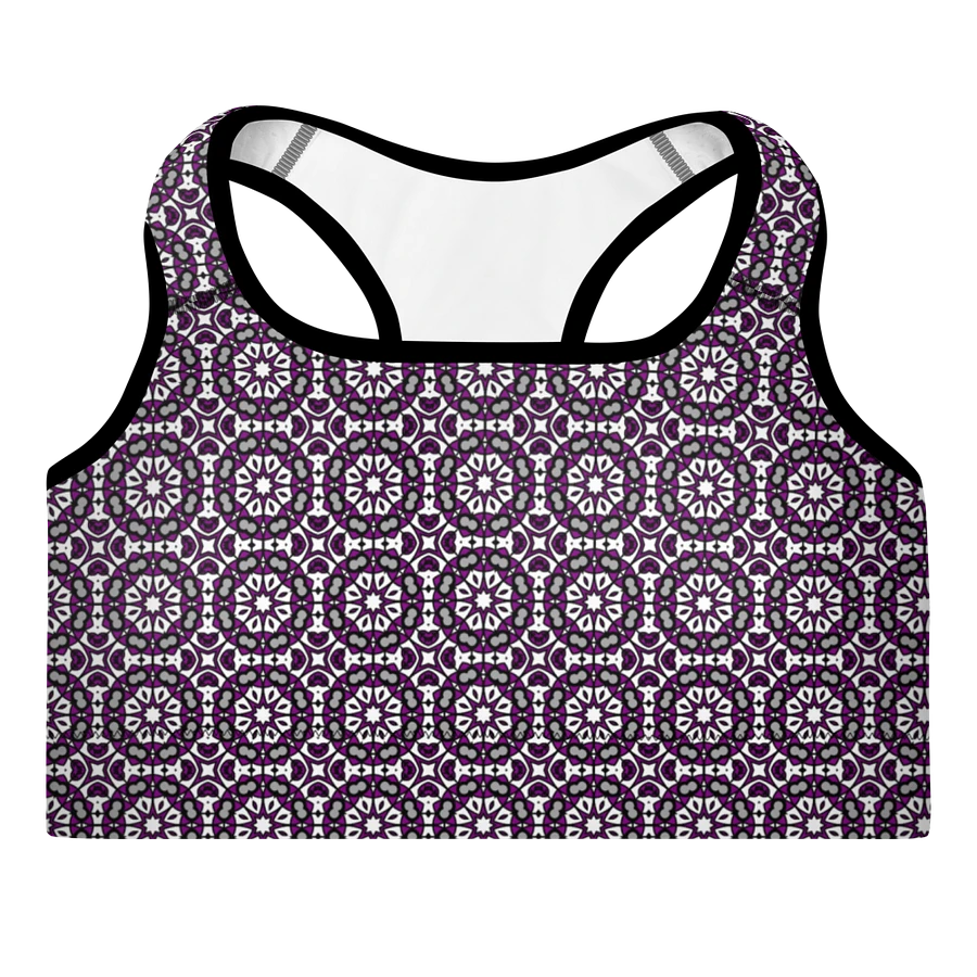 Asexual Abstract (1) - Padded Sports Bra product image (3)