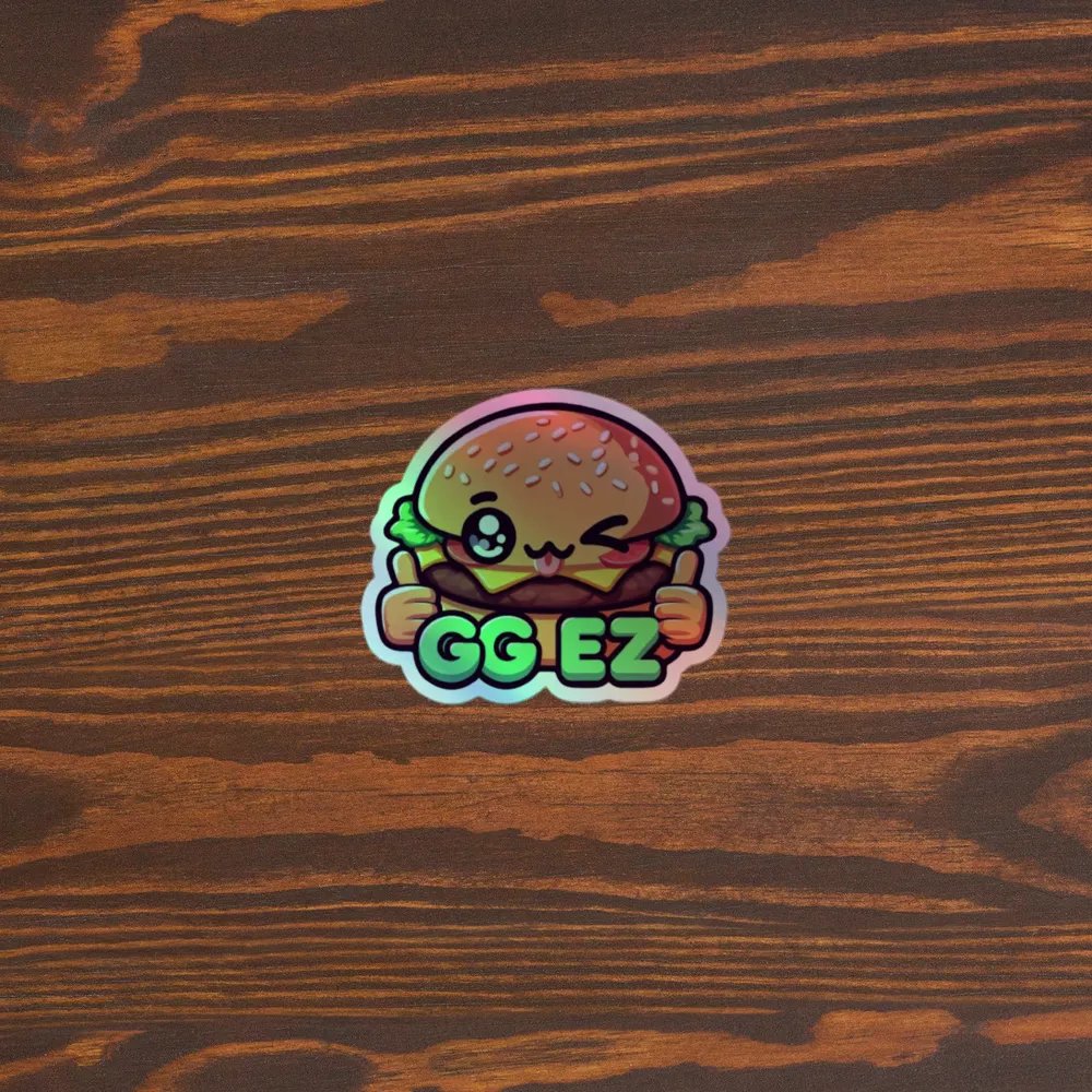 Cheeseburger Thumbs Up Holographic Sticker Sheet product image (5)