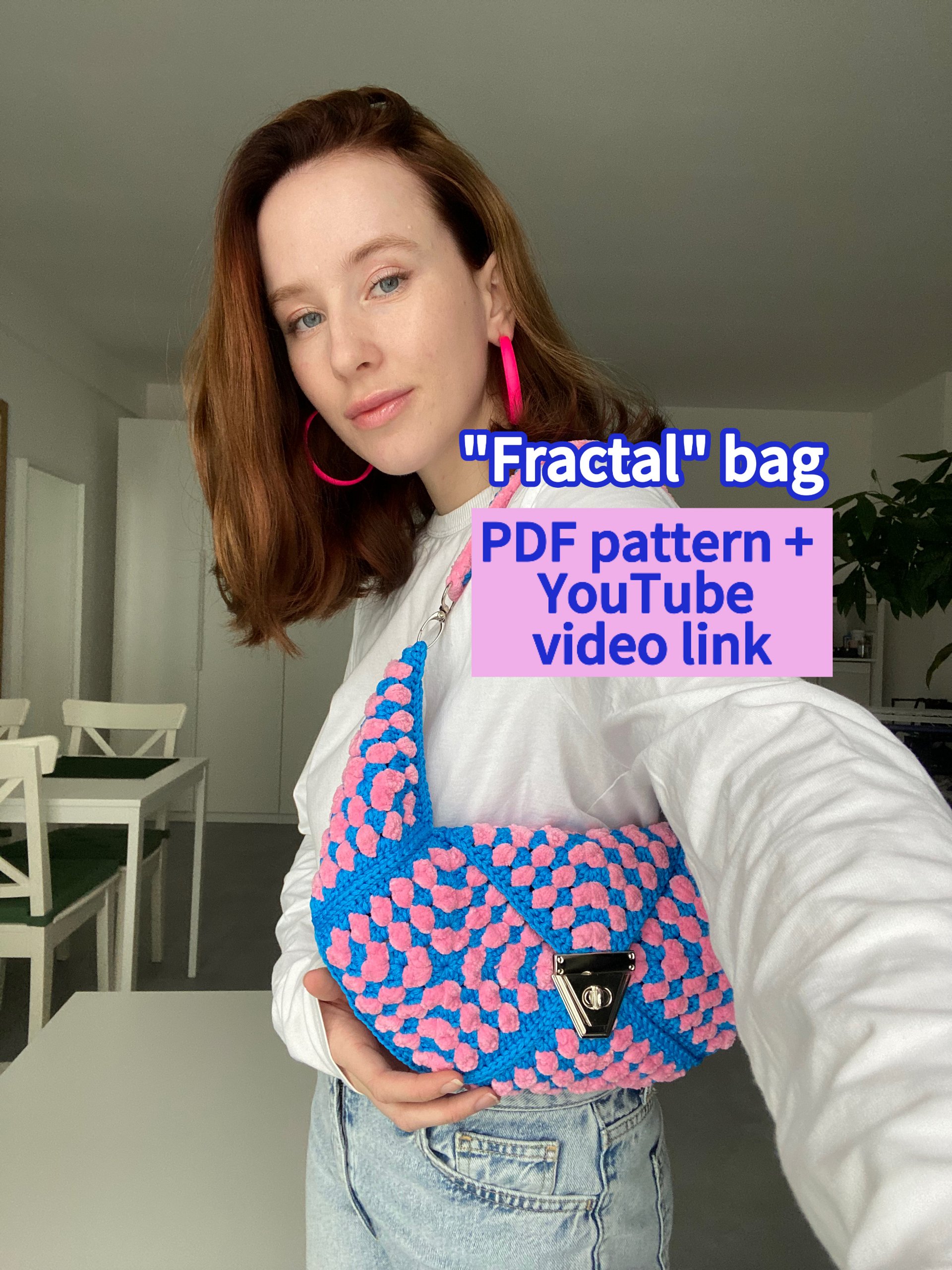 Crochet Pattern Fractal Bag (PDF Pattern and YT English Video Tutorial) product image (1)