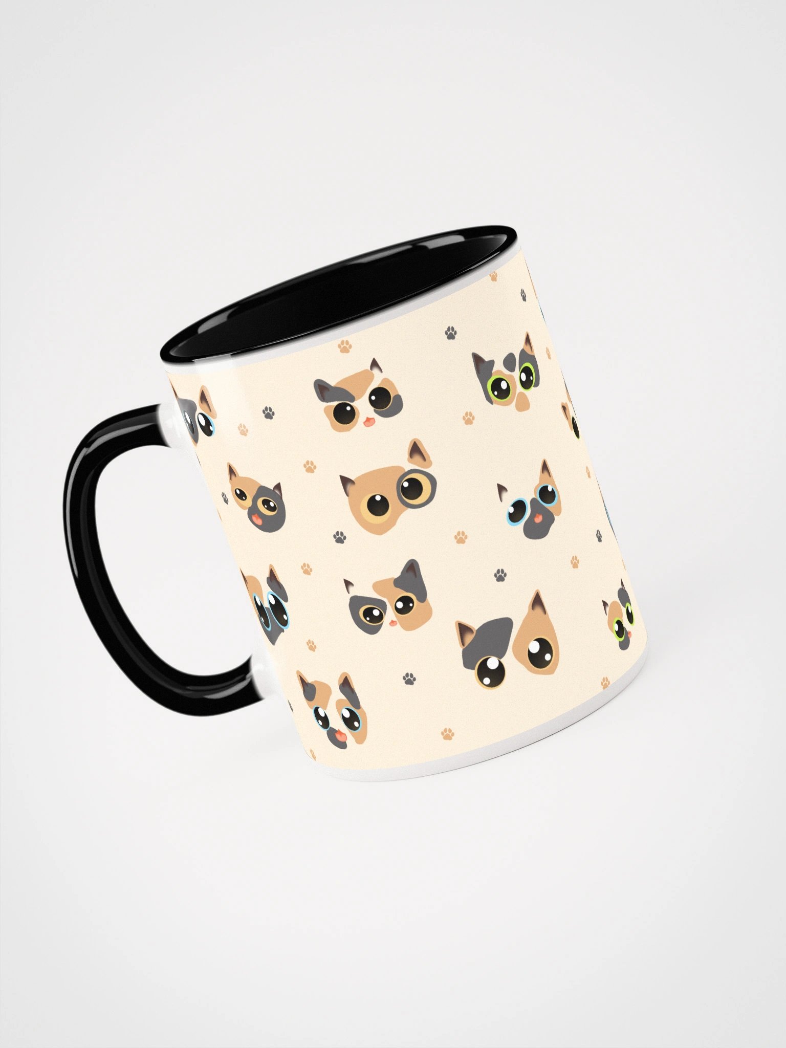 Calico Cat Faces (Multicolor Eyes) Mug product image (3)