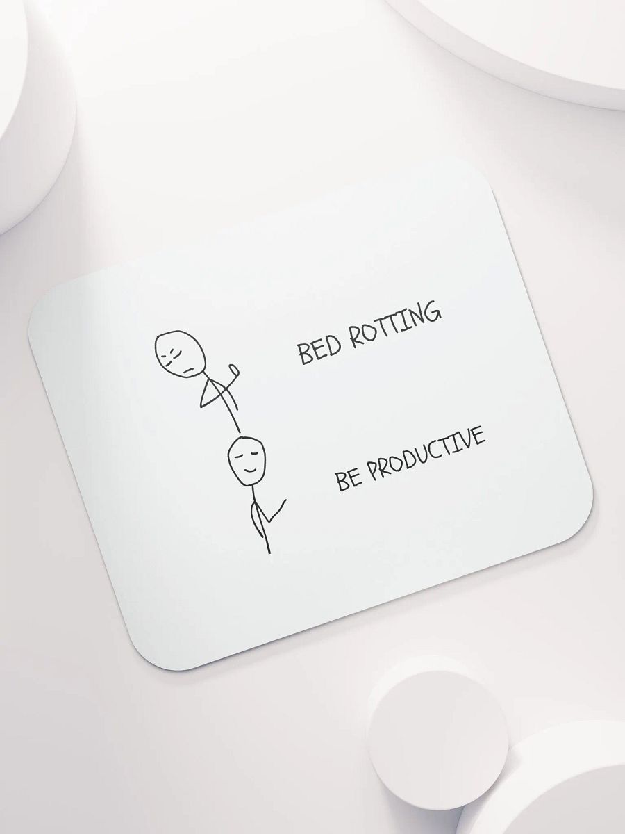 Bed Rotten vs Be Productive Mouse Pad product image (7)