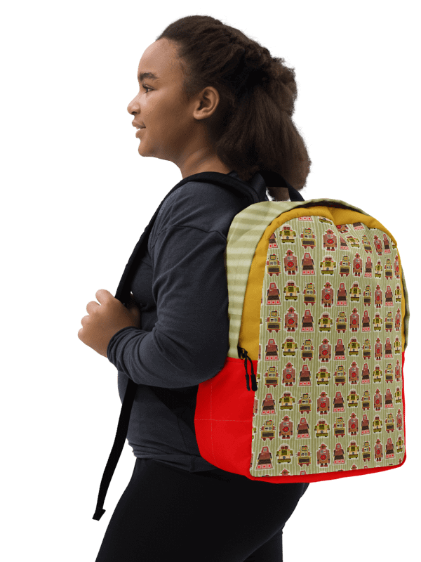 Atomic Robot Party - Backpack in Green and Red product image (2)
