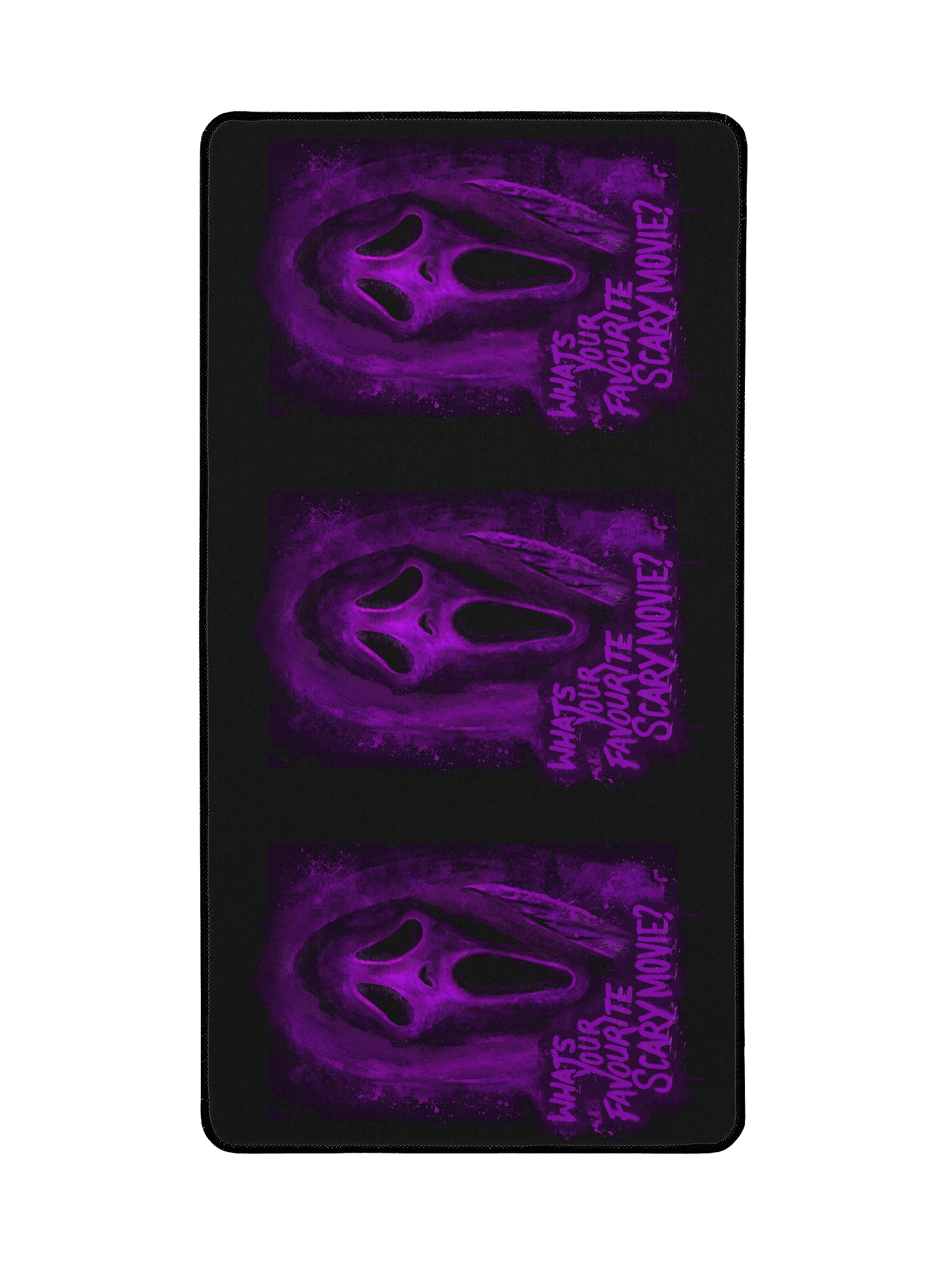 Purple Ghost Face Large Desk Mat product image (2)