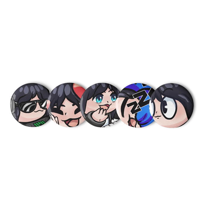Naku emotes, pin set 1 product image (1)