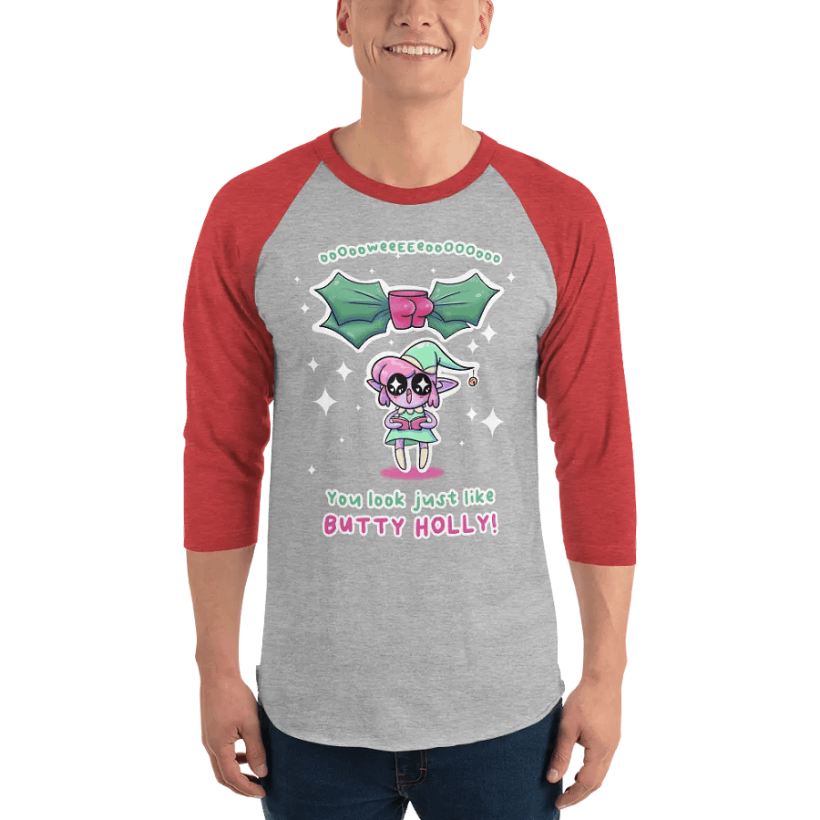 Butty Holly baseball tee product image (1)