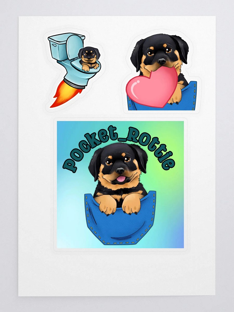 Pocket Rottie Sticker Sheet product image (3)