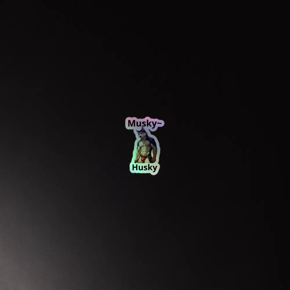 Musky Husky Holographic Sticker Sheet product image (4)