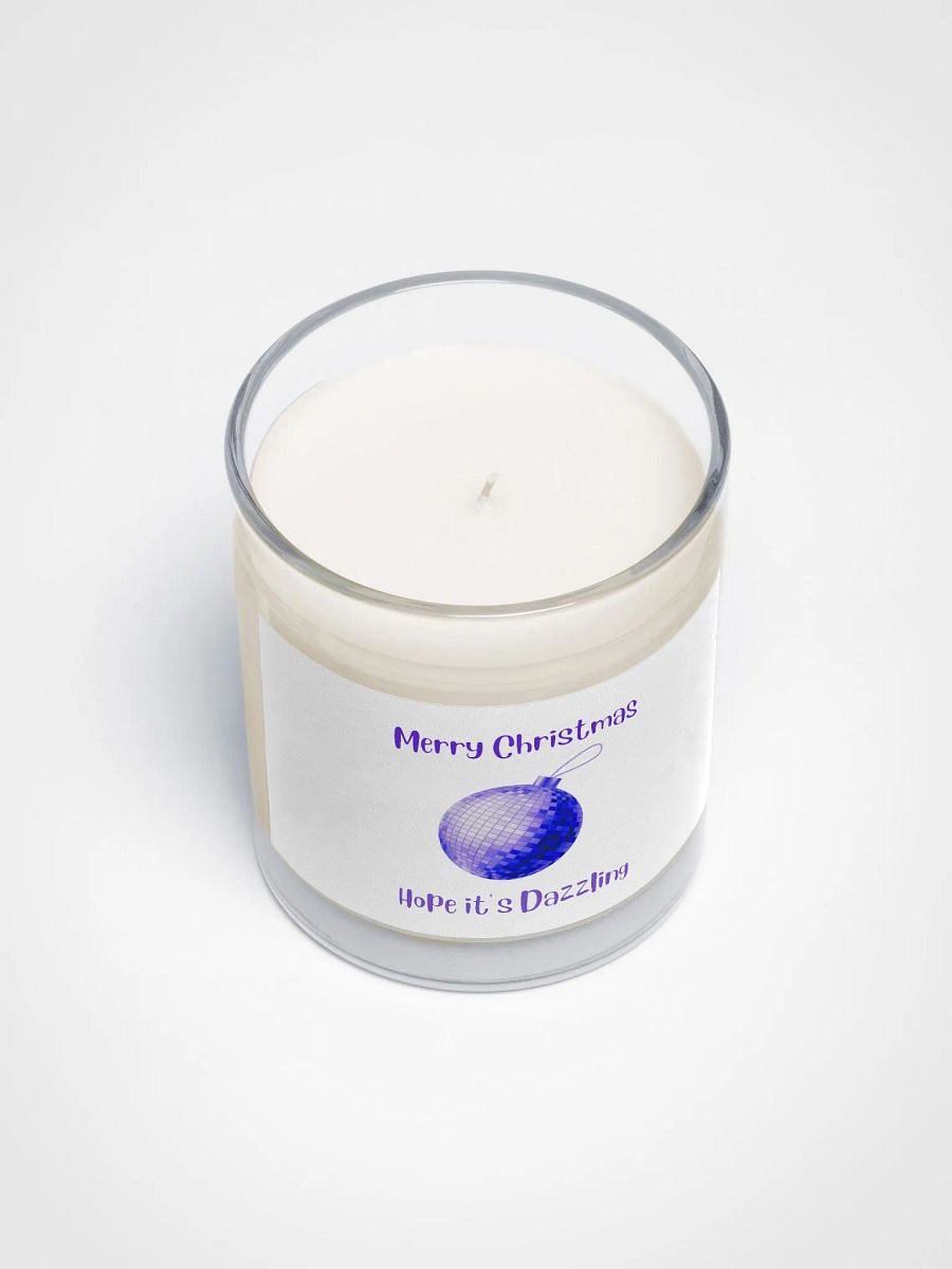 Dazzling Mirrorball Christmas Candle - Purple product image (3)