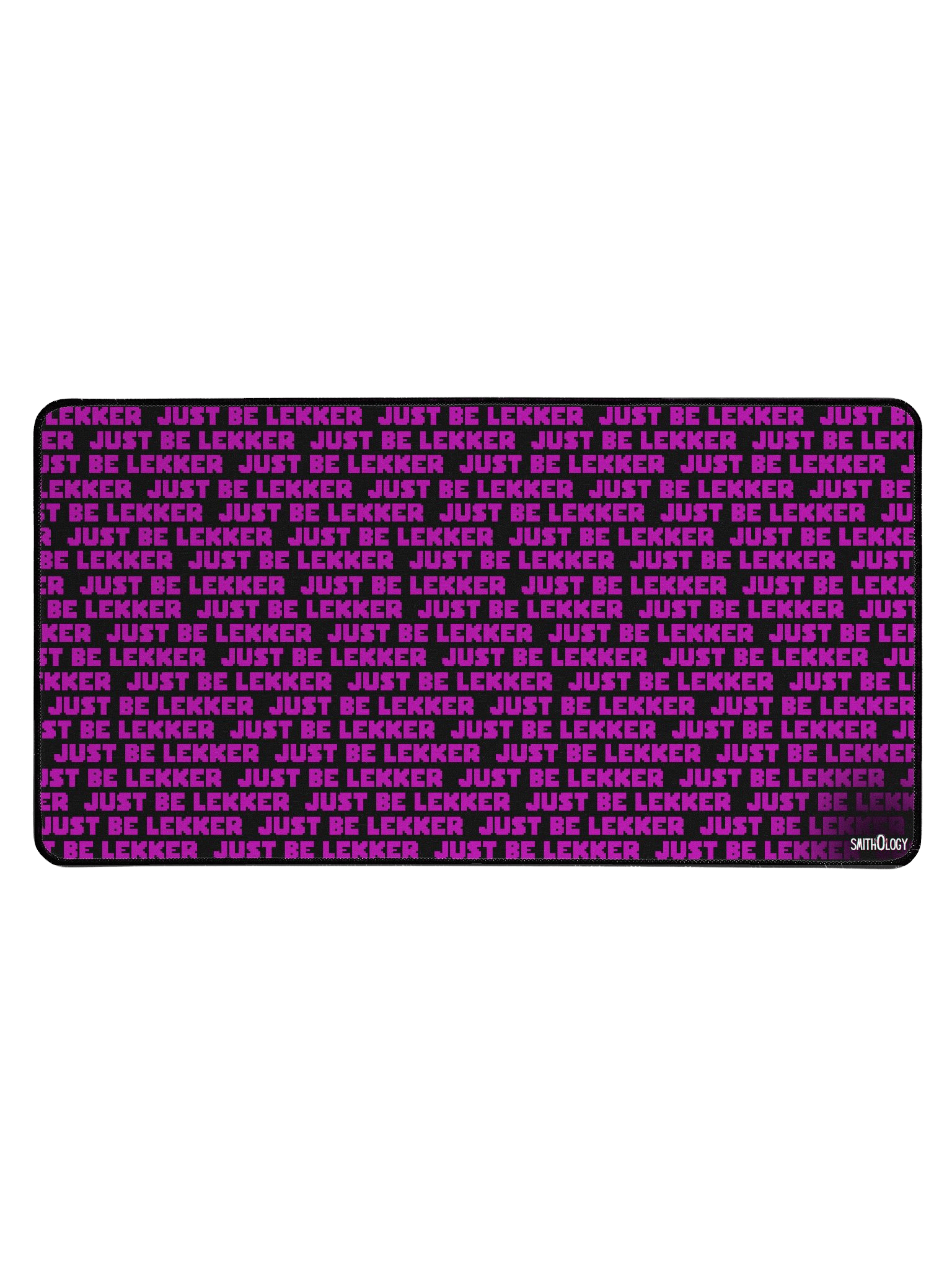 Smithology - "Just Be Lekker" Black/Purple Gaming Mousepad product image (1)