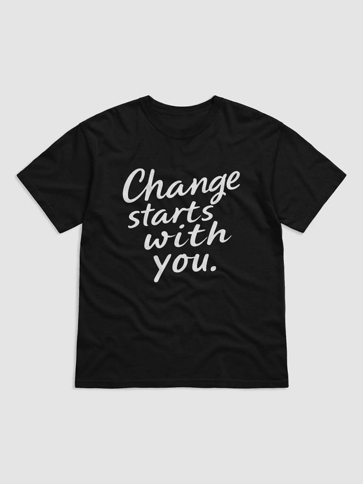 Change Starts With You – Empower Your Journey Inspired by Leonardo DiCaprio’s Vision | Motivational T-Shirt for True Fans product image (1)