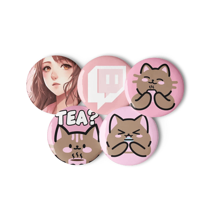 Soft Twitch Chatter Pin Buttons product image (2)