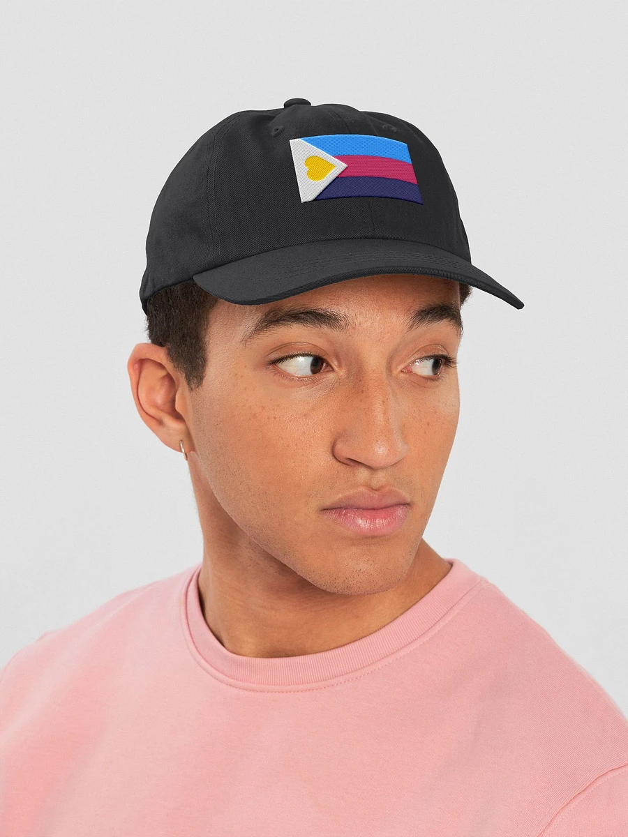 Tricolor Polyamory Pride Flag (Symmetrical) - Embroidered Hat product image (6)