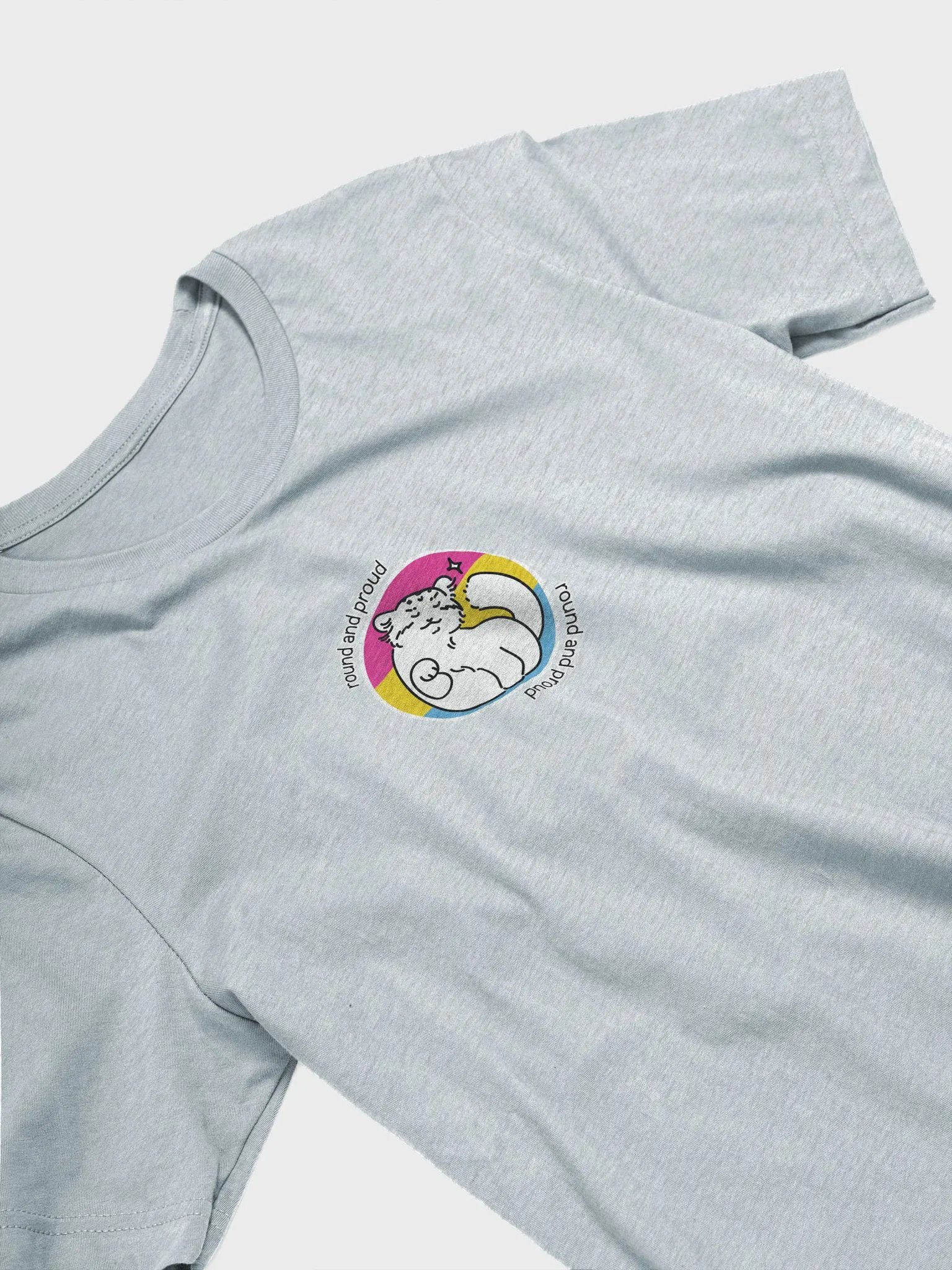 Round and Proud Manul Pansexual Version - Bella+Canvas Unisex T-Shirt product image (27)