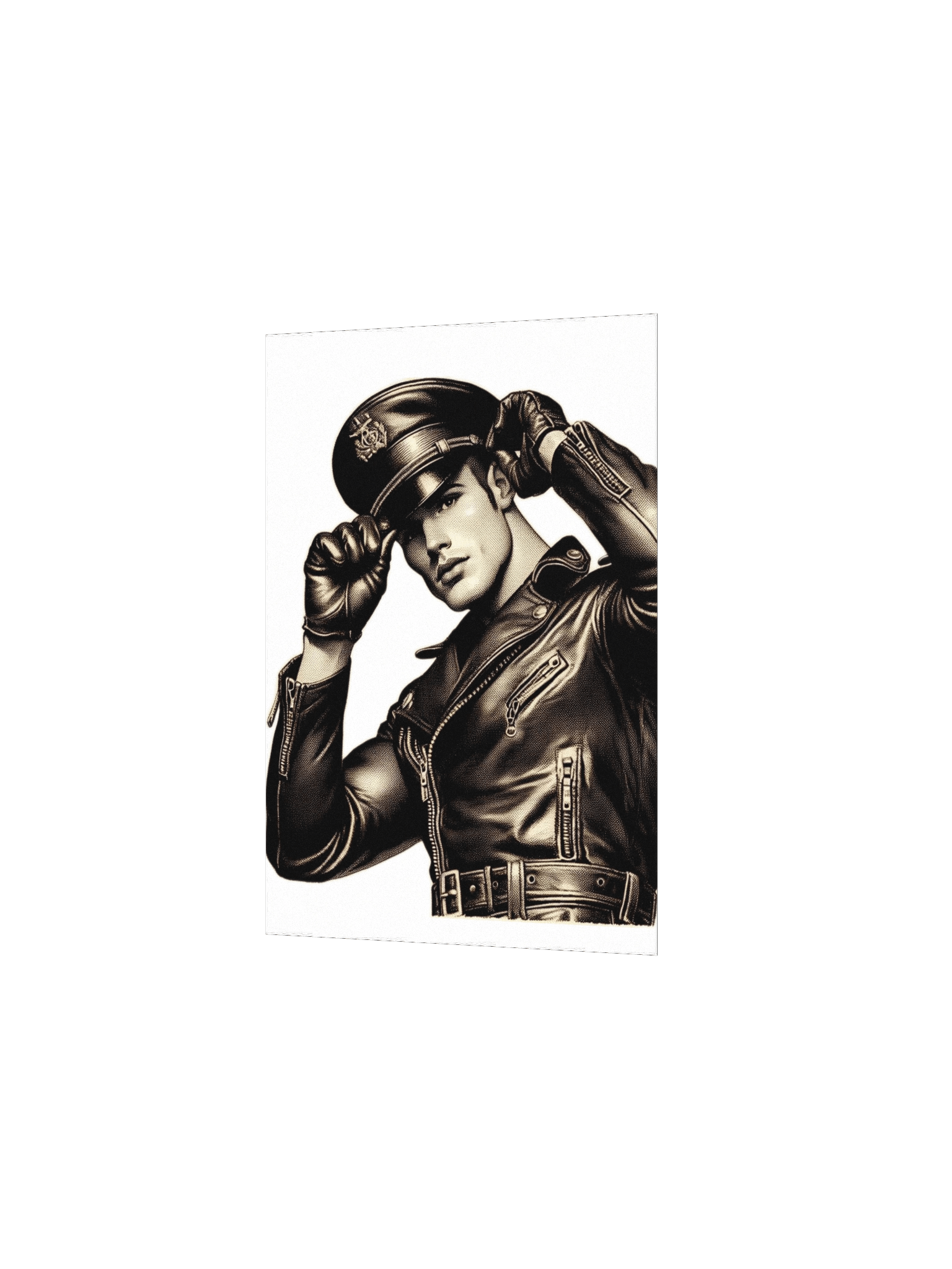 Gay Leather Wall Art Vintage Leather Daddy Berlin Nights Leder Pride Graphic Design Poster product image (2)