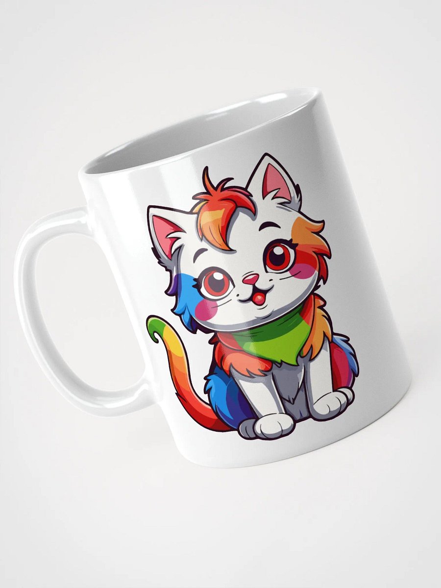 Cute Rainbow Color Cat 8 , Mug product image (6)