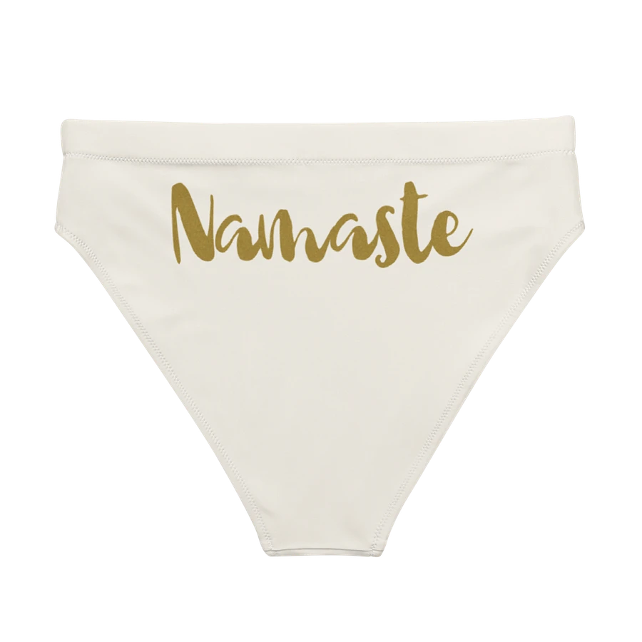 Namaste Cream and Gold High Waisted Bikini Bottom product image (2)