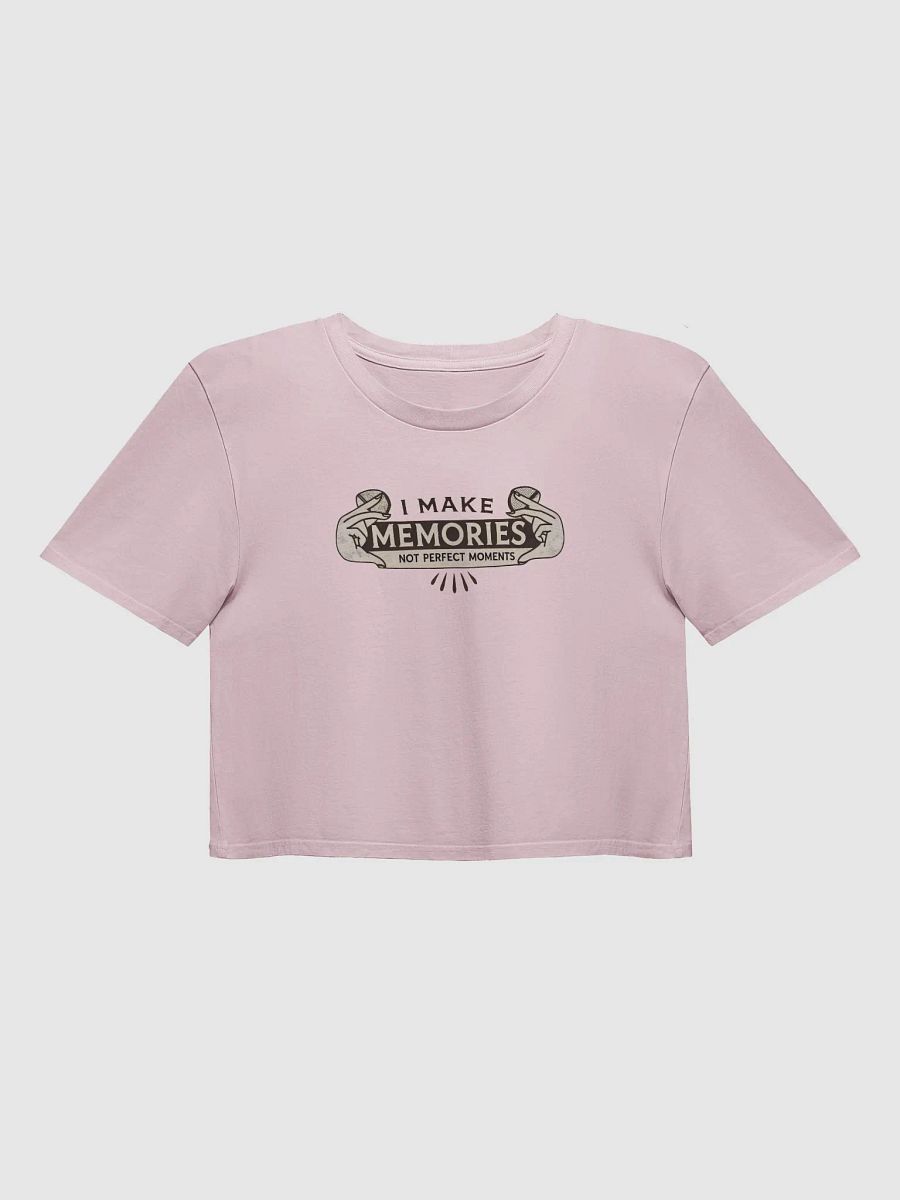 Mom Power | "I Make Memories, Not Perfect Moments" Women's Premium Crop Top product image (1)