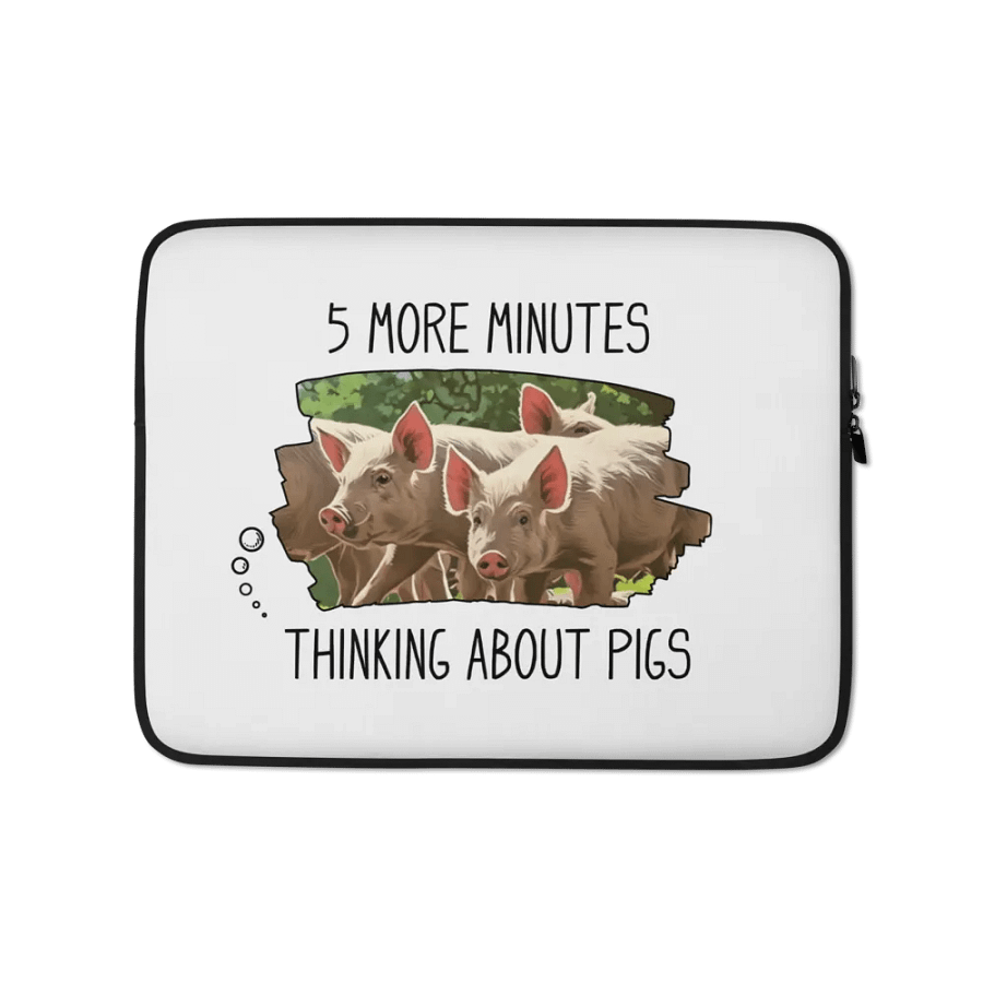 Funny Pigs Laptop Sleeve product image (1)