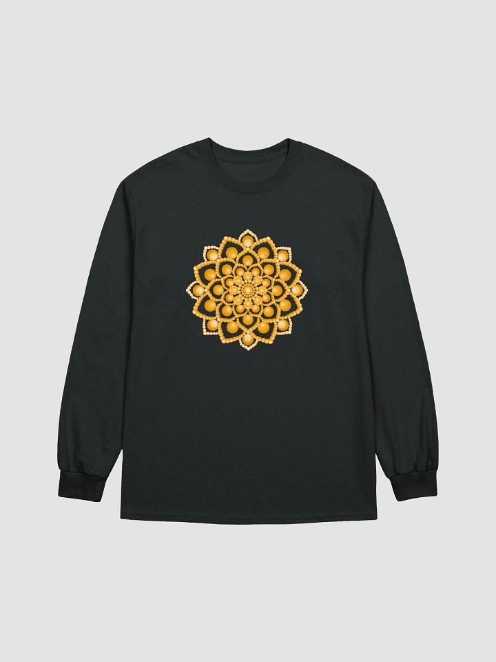 Orange Flower Mandala Women's Long Sleeve T-Shirt product image (2)