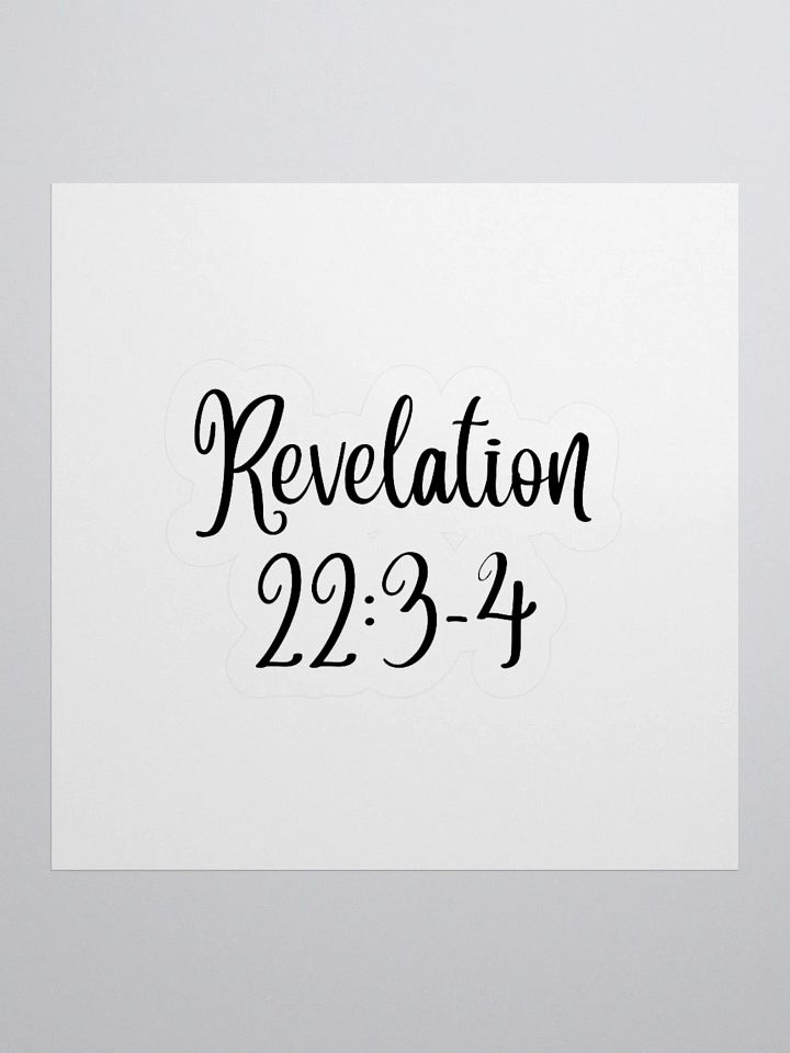 Revelation 22:3-4 product image (2)
