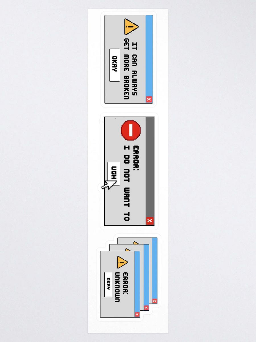 Error Messages Sticker Pack product image (3)