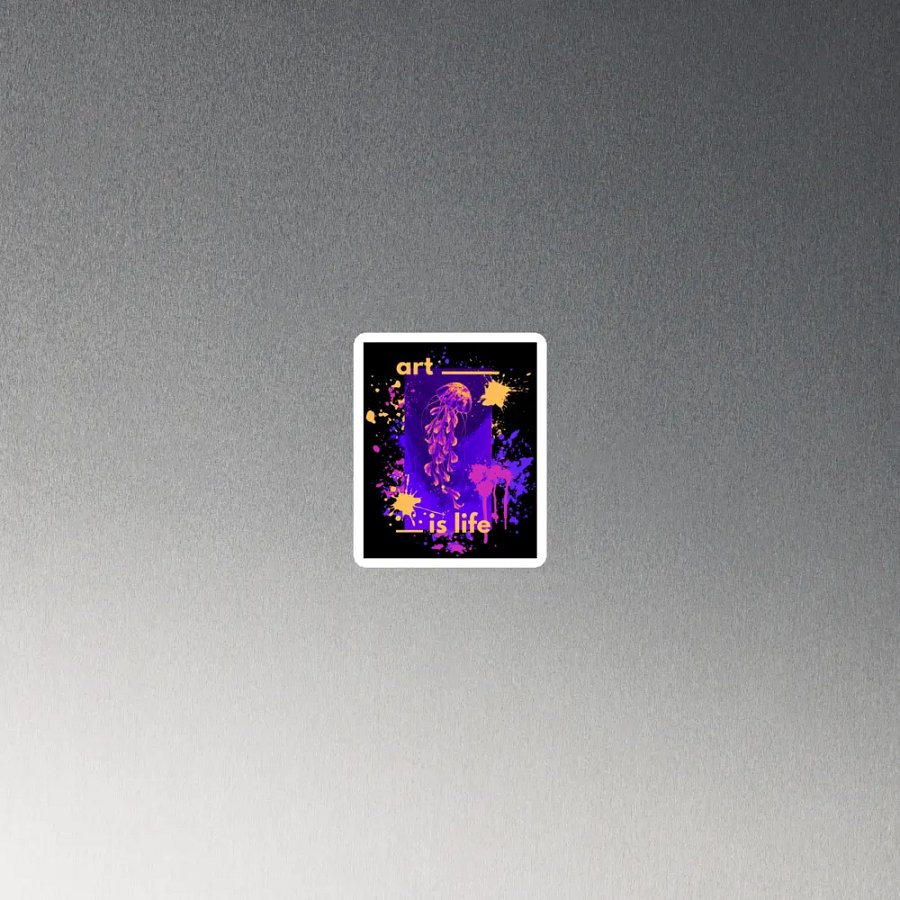 Vibrant Jellyfish Die-Cut Magnets product image (4)