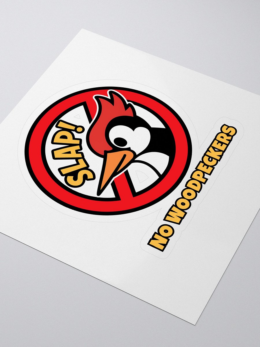 No Woodpeckers Sticker product image (3)