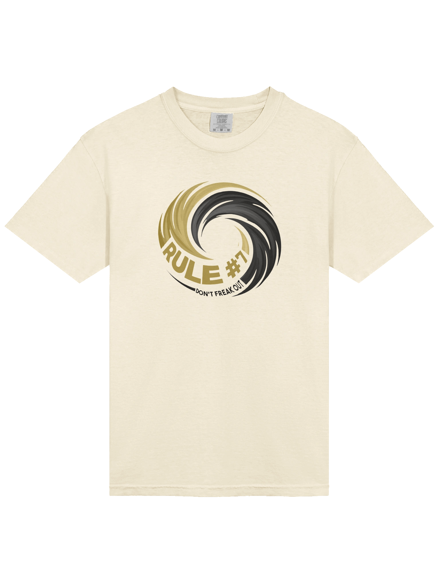 Rule #7 Statement Tee Black and Gold product image (25)