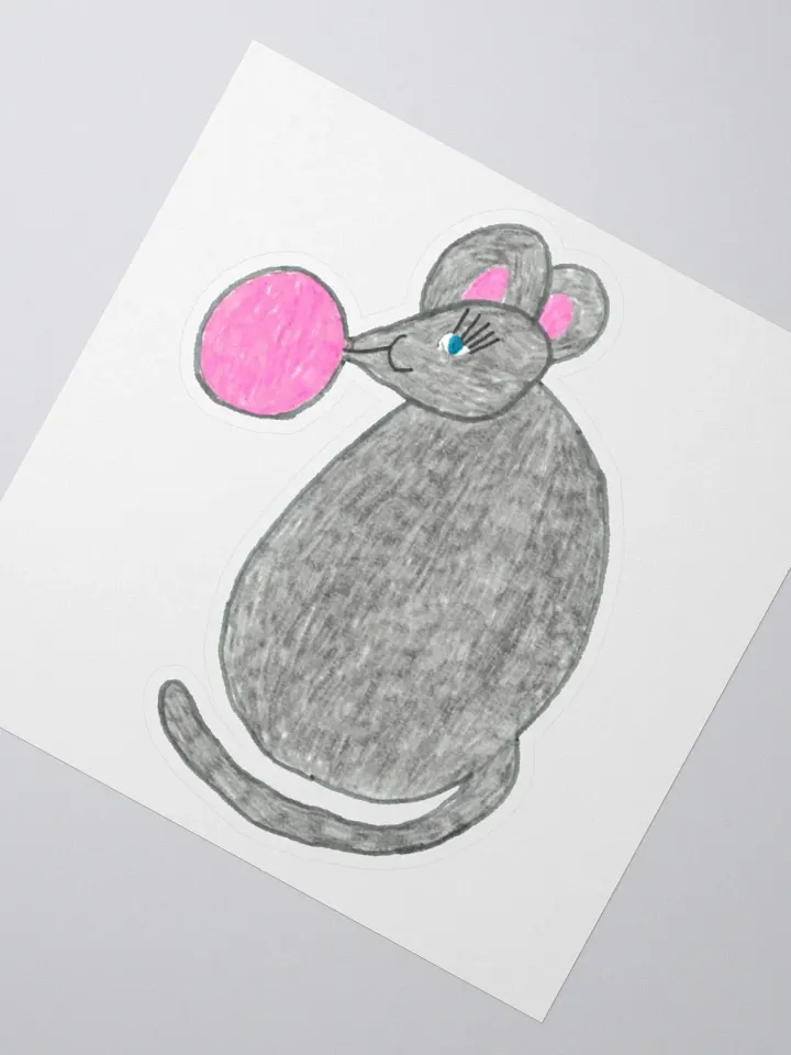 Bubblegum mouse sticker product image (2)