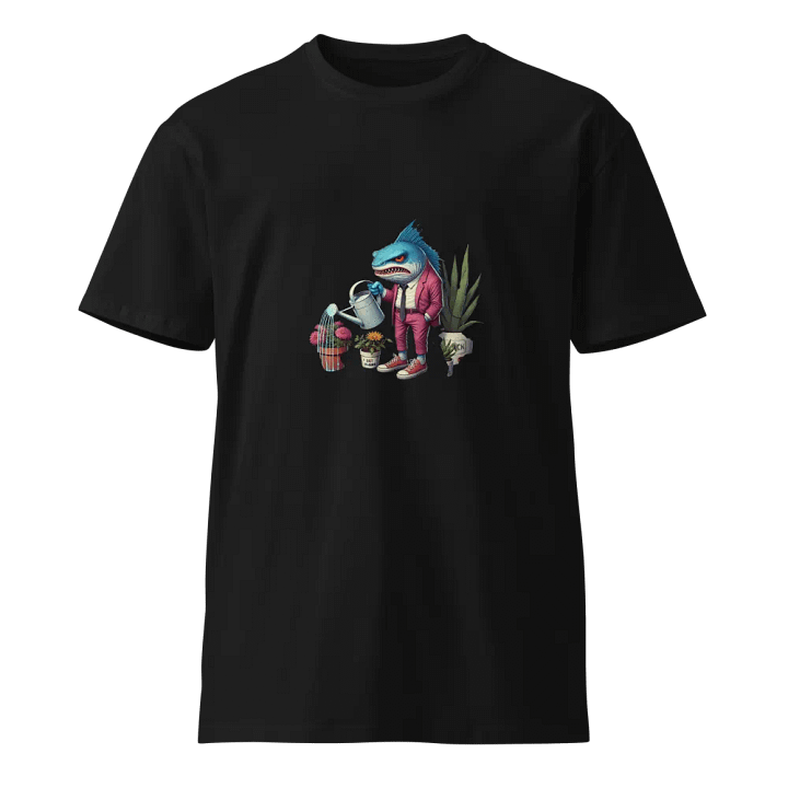 Quirky Shark Gardener Unisex T-Shirt product image (1)