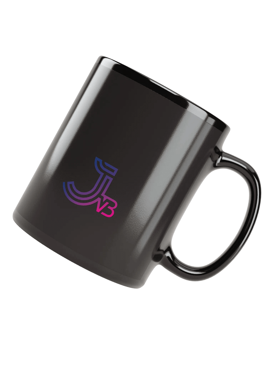 Gradient JVB Logo Black Glossy Mug product image (7)