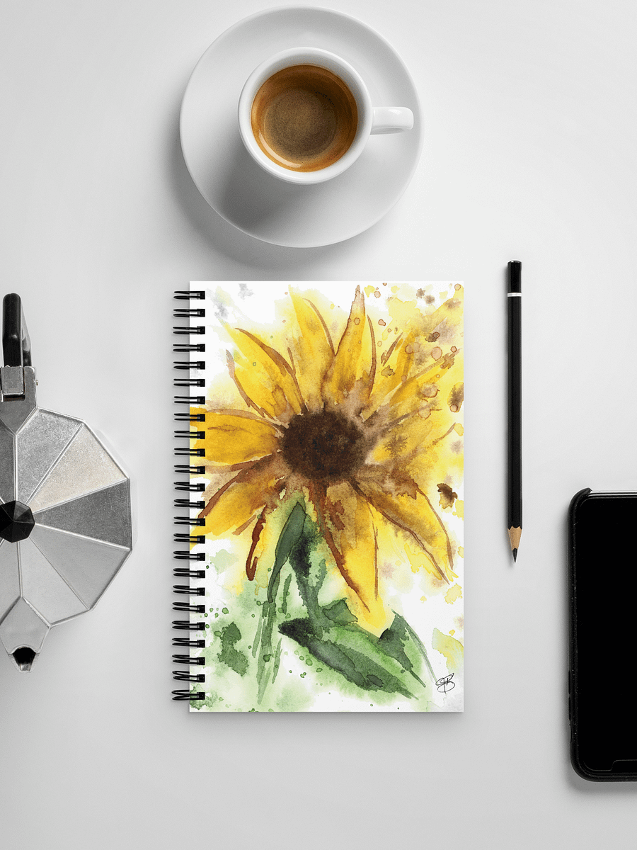 Watercolor Sunflower Print Notebook product image (2)