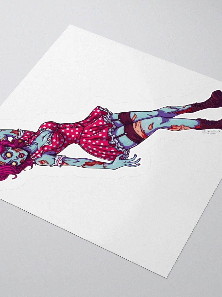 V2 Zombie Pinup Kiss Cut Stickers (White Edge) product image (3)