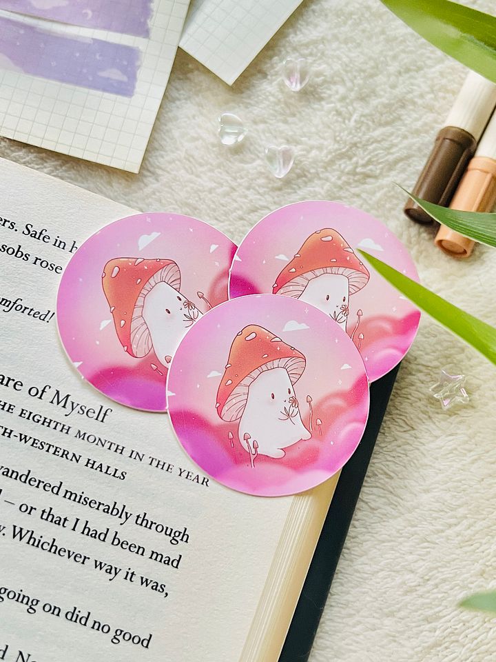 Mushroom Boy Circle Sticker product image (2)