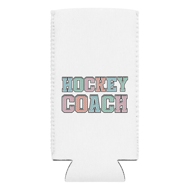 Hockey Coach Striped Style Can Cooler product image (1)