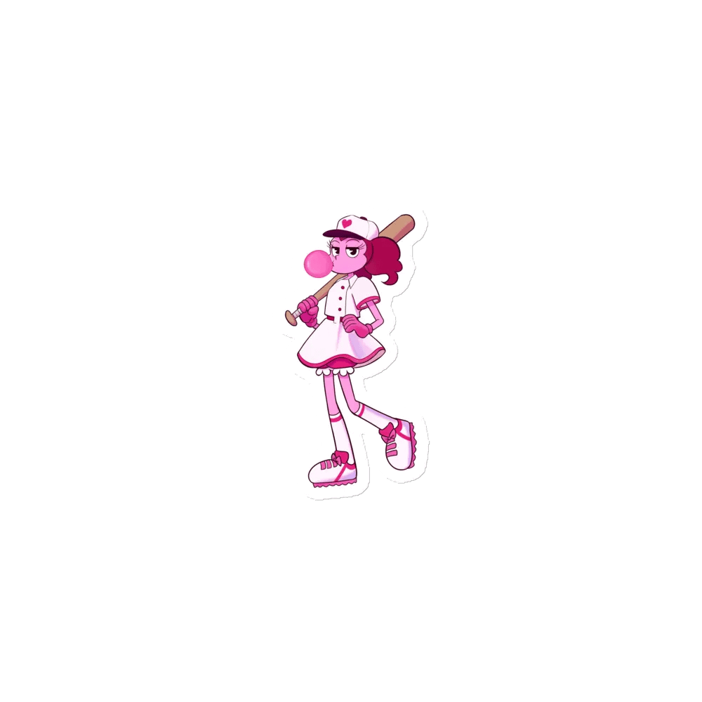 Baseball Crystal Gem Spinel Magnet product image (1)