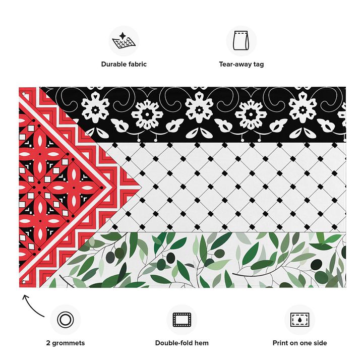 Ornate Aesthetic Palestine Flag product image (2)