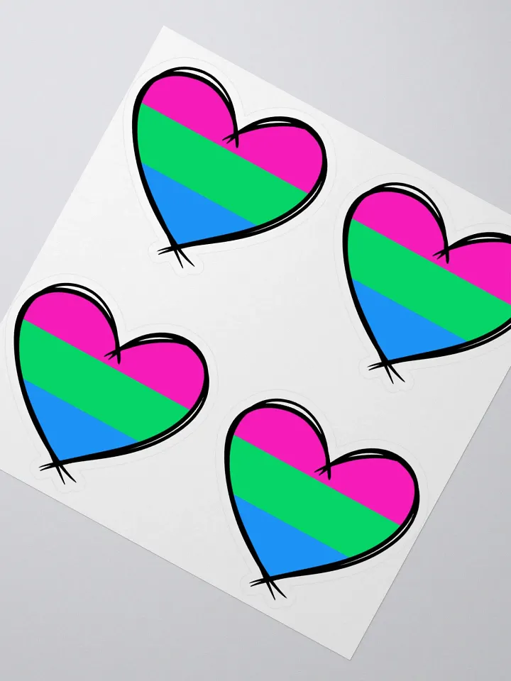 Polysexual Pride Stickers product image (3)