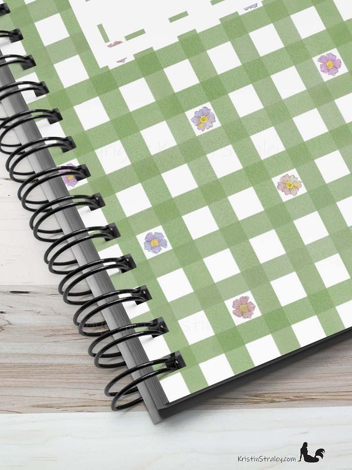 Be Yourself Inspirational Quote on Green Gingham product image (2)