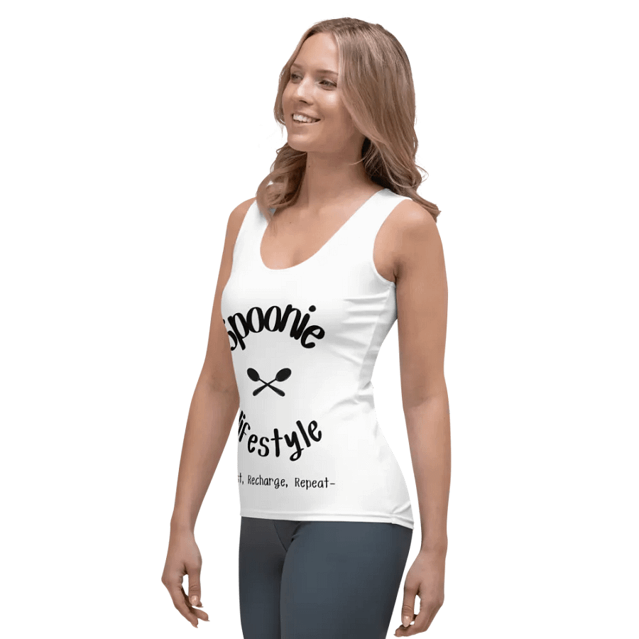 Spoonie Lifestyle- Rest, Recharge, Repeat Tank Top (Women's) product image (3)