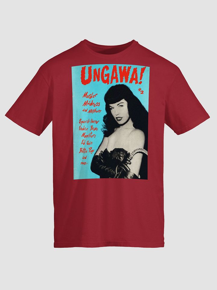 UNGAWA! Betty Page Retro Magazine Cover T-Shirt product image (2)