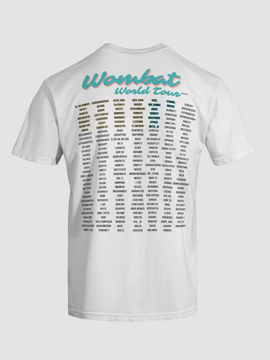 WOMBADDIES GLOBAL T SHIRT product image (9)