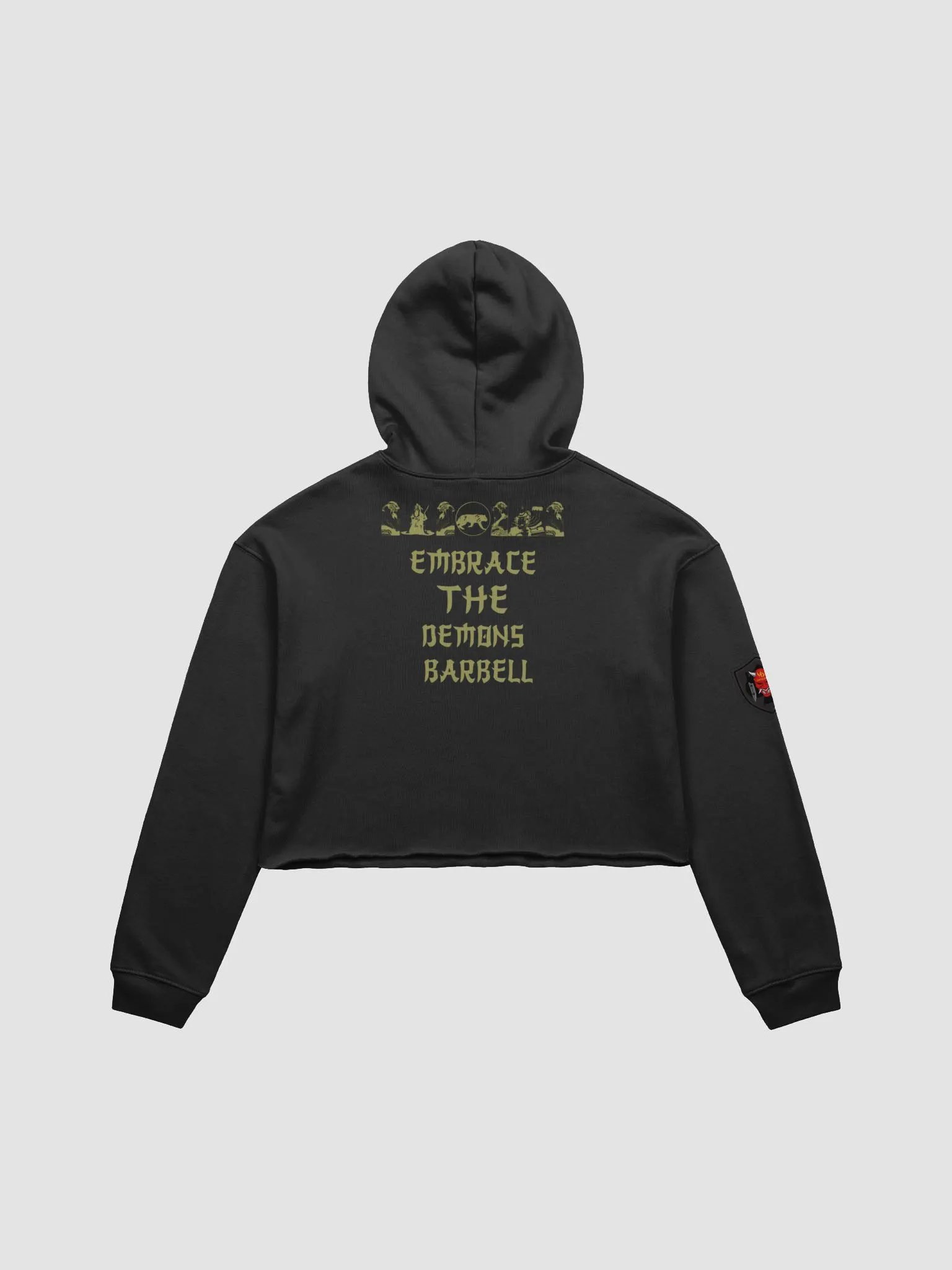 THE ONI BARBELL crop top hoodie product image (5)
