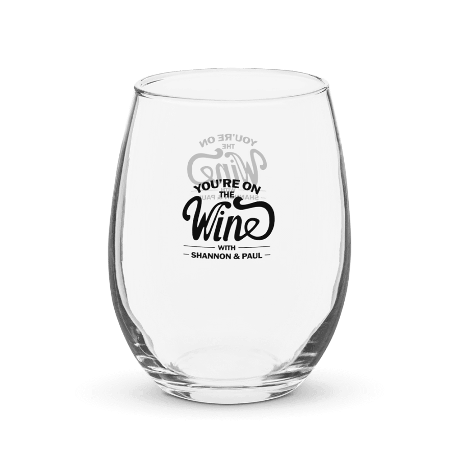 Shannon + Paul: You're on THE WINE! (Stemless Glass) product image (2)