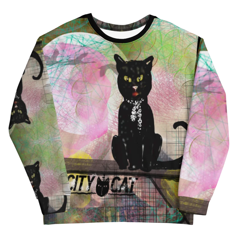 CityCatPaint4 Unisex Art Sweatshirt product image (6)