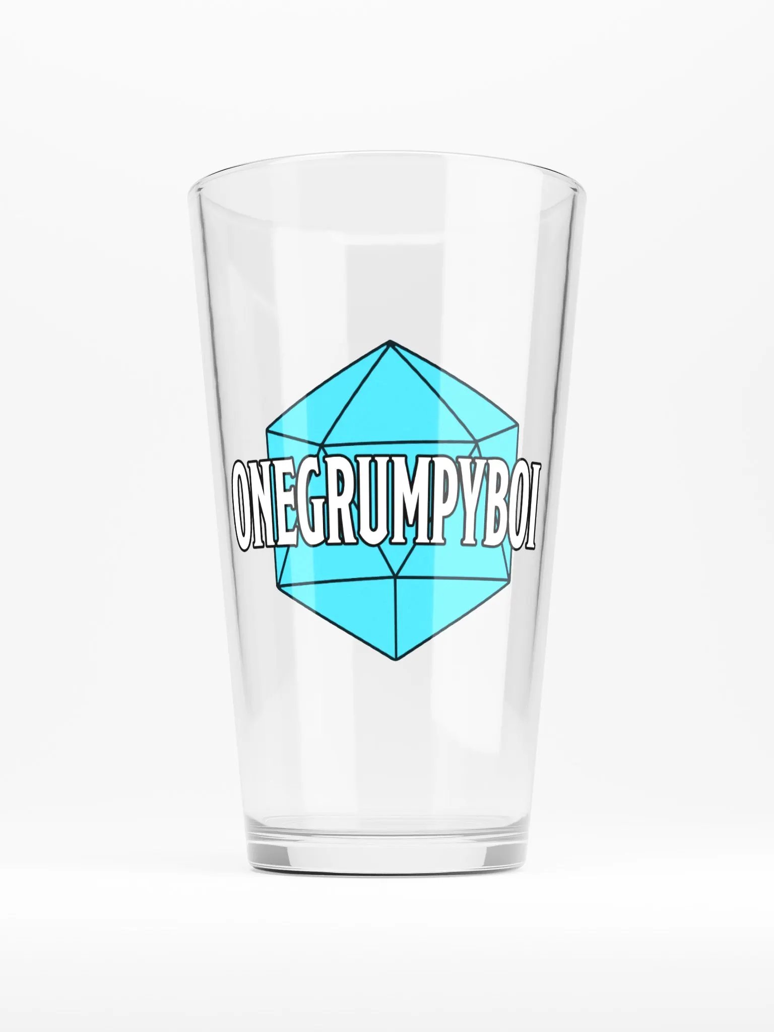 OGF Premium Dice Geek Pint Glass product image (1)
