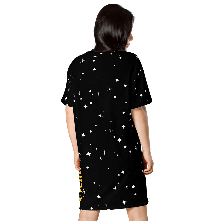Starry Night Gemini Circle T-Shirt Dress product image (2)